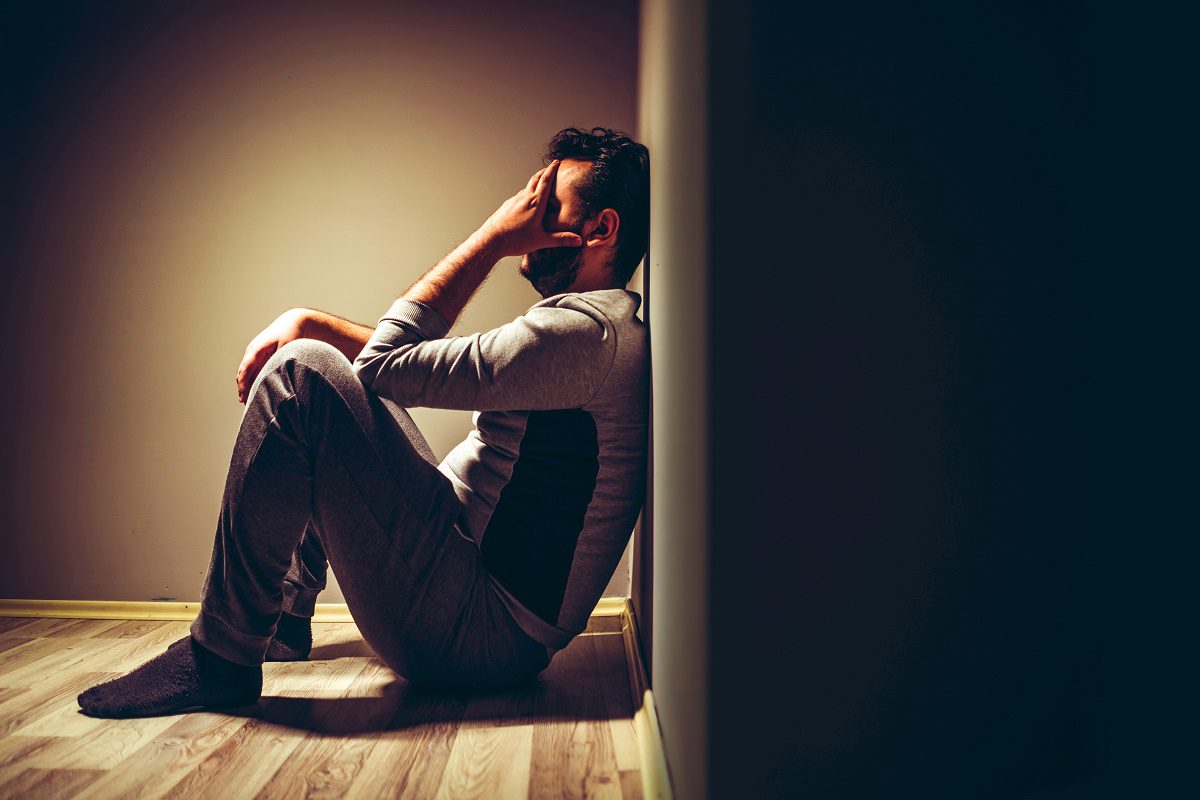 Picture of Depressed man Picture of Depressed man in the page The right frame of mind