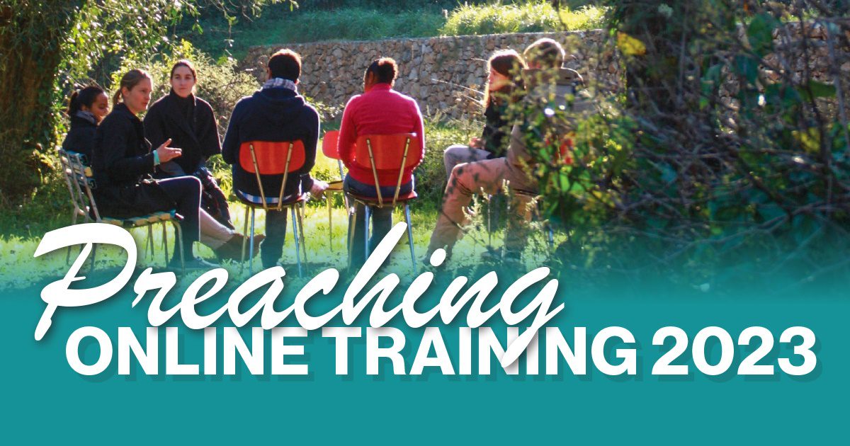 Picture of Preaching banner in the page Worship and Preaching Online Training 2023 - PREACHING