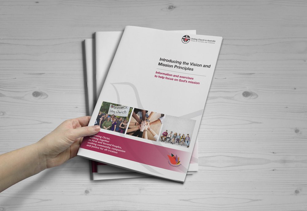 Picture of Vision and mission principles booklet in the page Booklets & PowerPoints
