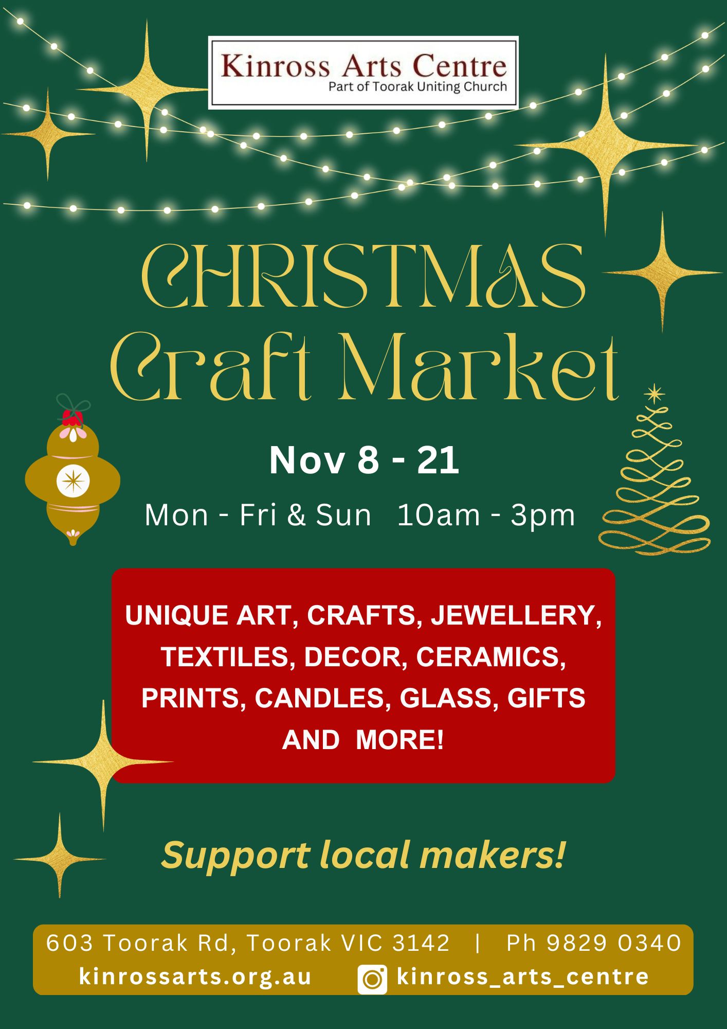 Picture of Christmas flyer 9 Picture of Christmas flyer 9 in the page Kinross Christmas Craft Market
