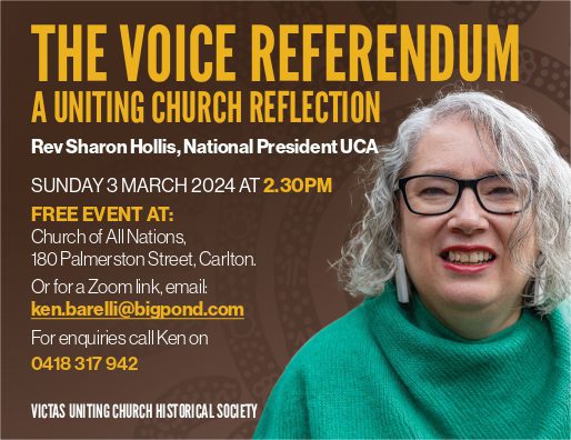 Picture of 240125 elm mfa vichis sharon advert digital preview65 page 0001 Picture of 240125 elm mfa vichis sharon advert digital preview65 page 0001 in the page The Voice Referendum - A Uniting Church Reflection