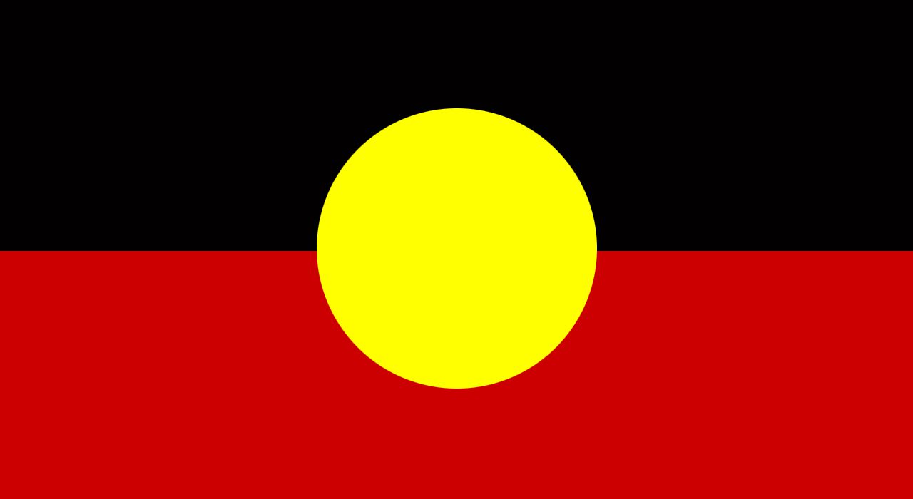 Picture of Aboriginal flag in the page Home