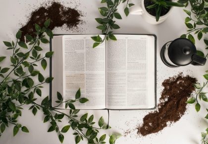 Picture of Bible one in the page Focus is on assisting faith communities